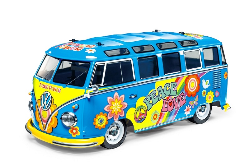 R/C 1/10 Volkswagen Type 2 (T1) Flower Power (M05)